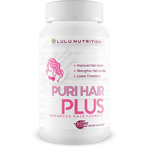 Puri Hair Plus Advanced Hair Formula - Re-Grow + Strengthen Hair and Nails with These Hair Skin and Nails Vitamins - Puri Hair Vitamins for Puri Hair Growth - Improve Skin Health - Puri Hair Regrowth