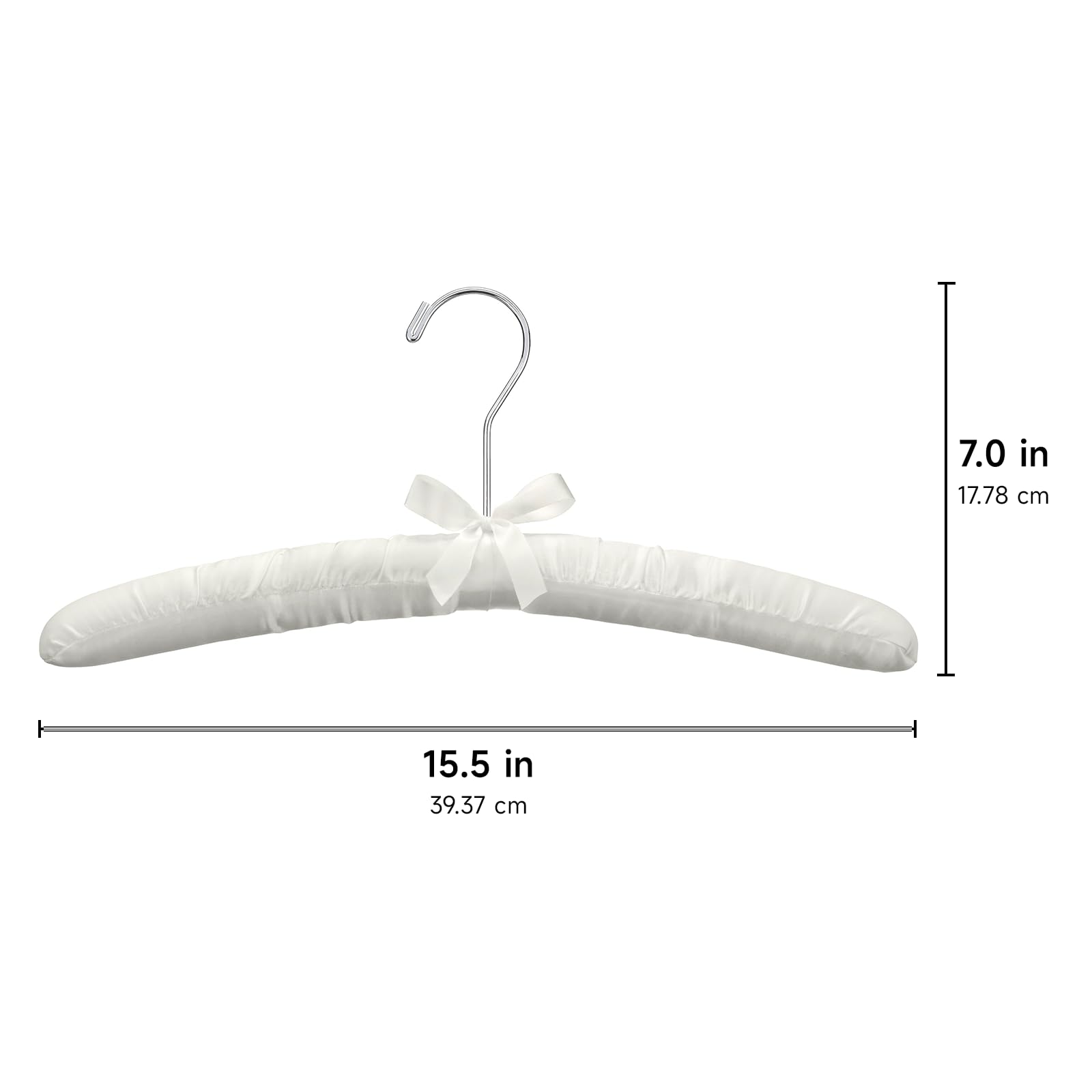 Whitmor 8PK SAT - Grucce per Camicette, 8 Pezzi, Colore: Osso