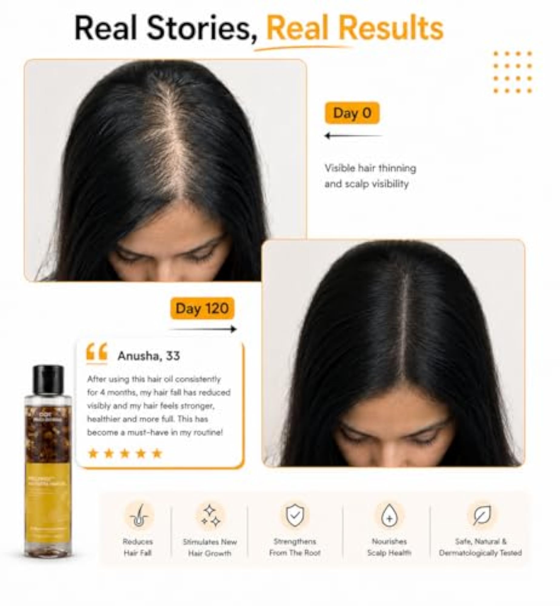 Ayurvedic Cold-Pressed Hair Growth Oil, 14 Oils