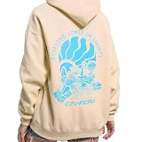 YUUCANGH Womens Y2K Floral Embroidered Hoodie for Teens Girl – Preppy Aesthetic Pullover Sweatshirt, Cute Cotton Blend Hoodie with Flower Graphic for Spring Fall Daily Wear