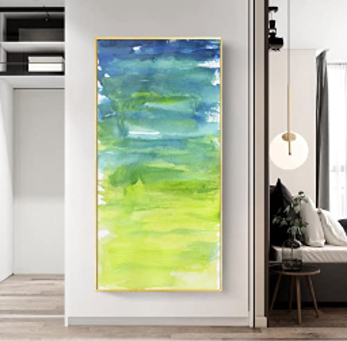 Toile aquarelle graffiti 80x160cm impression abstraite sans cadre pour decoration murale de chambre