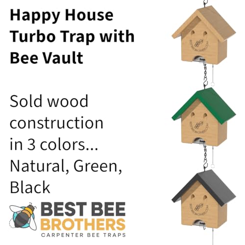 Carpenter Bee Turbo Trap Happy House with by Bee Vault Best Bee Brothers