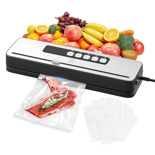 WOOX Envasadora al Vacío, Máquina Envasadora al Vacio Domestica Rápida y Compacta, Incluye 10 Bolsas, Alta Velocidad de Trabajo Continuo, para la conservación de alimentos secos y húmedos WOOX Envasadora al Vacío, Máquina Envasadora al Vacio Domestica Rápida y Compacta, Incluye 10 Bolsas, Alta Velocidad de Trabajo Continuo, para la conservación de alimentos secos y húmedos