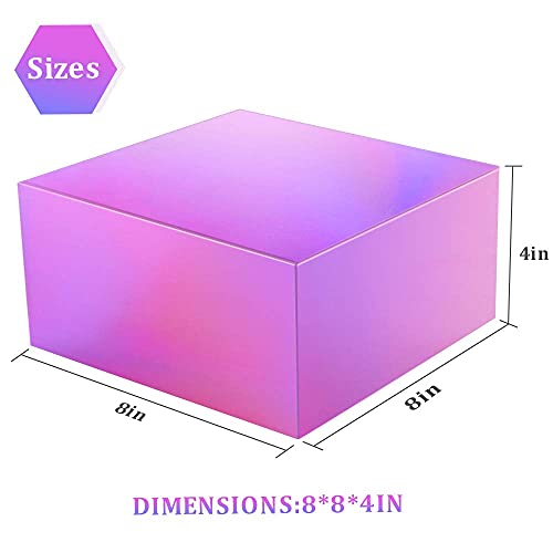 Shansvye Gift Boxes,Gift Boxes With Lids,Purple Gift Boxes For Present,8X8X4 Inch/10 Pack,Bridesmaid Groomsmen Proposal Box,Birthday Gift Box,Square Gift Boxes #TOP5