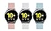 HATALKIN Bands for Samsung Galaxy Watch 3 41mm Band/Galaxy Active 2 Band 40mm 44mm / Active 40mm Watch Bands/Galaxy Watch Classic 4 Bands Women Silicone Skin Friendly Wristbands Replacement (3 Pack)