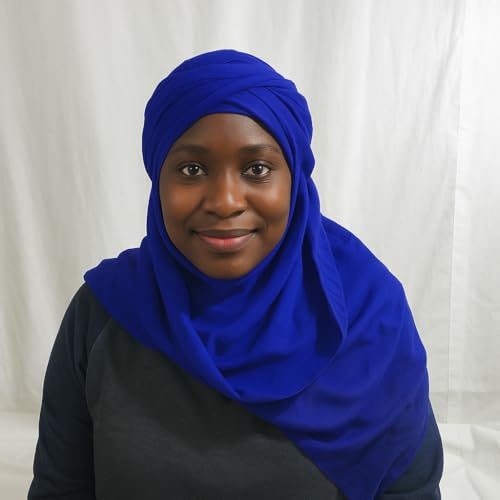 Blue Cotton Handmade Scarf – Lightweight Shawl, Wrap, Head Wrap & Hair Scarf for Women – Boho, Ethnic, Desert Nomad Style – Soft Natural Cotton Fashion Accessory4