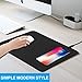 Wireless Charging Mouse Pad, Fast Wireless Charging mat，10W QI Wireless Mouse Pad for Samsung Galaxy S10/S9/S8 Plus Note 9/8 iPhone Xs Max/XR/X/XS/8/8 Plus (Black-1)