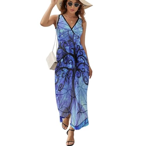 Robe longue d'été sans manches Arbre De Rêve | Chic et décontractée