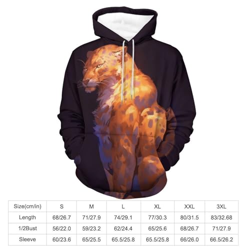 Sweat à Capuche Léopard Marron Chaud et Confortable pour Rompre avec la Monotonie - 4