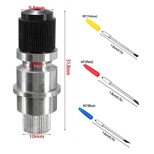 Lame Per Plotter Da 30/45/60 Gradi, Taglierina Per Vinile Coltello Per Pellicola 15 Pezzi~p138406949