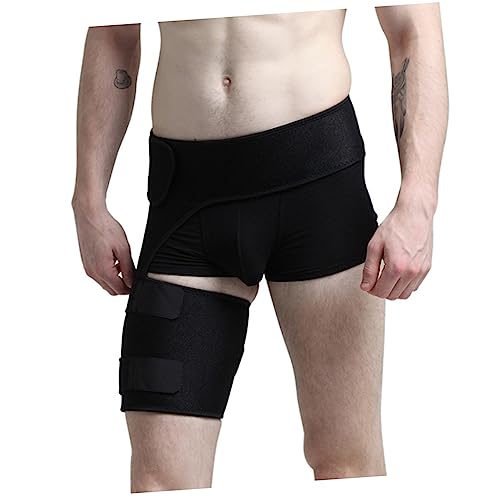 Faja compresiva ajustable para soporte de pierna color negro miniatura 7