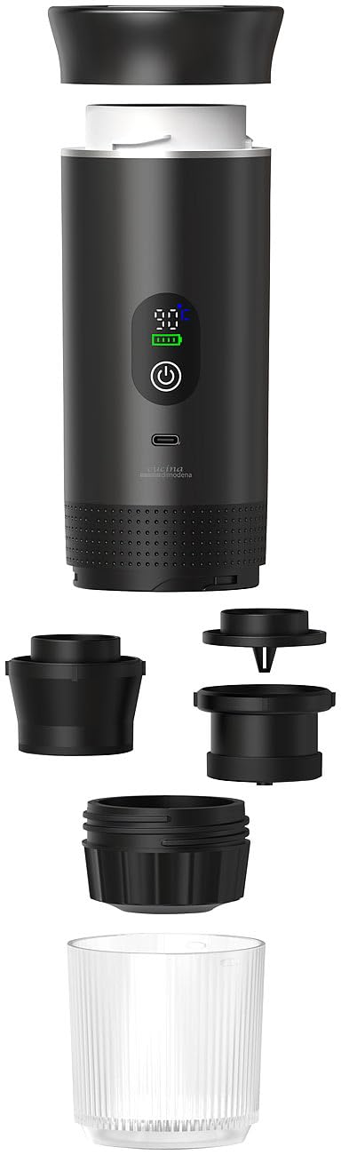 Siebträgermaschine Akku-Espressomaschine 20 bar für Pulver und Kapseln