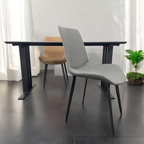 【ブラック4脚セット】ダイニングチェア ダイニング チェアー PU　北欧 モダン 最 安値 で家具・インテリア - 【ブラック4脚セット】ダイニングチェア