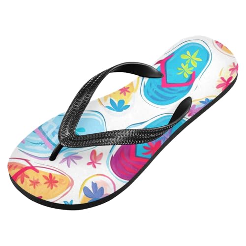 Mens Flip Flops Beach Slipper ColorSandal Flip Flops for Women Summer Beach Slipper 214B2712