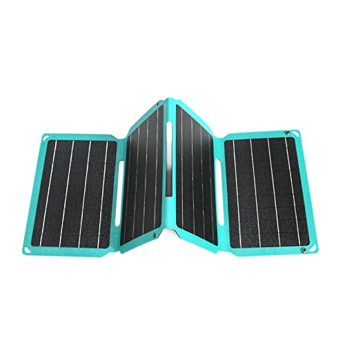 Caricatore Solare Portatile 28W Impermeabile pannello solare pieghevoli 2 porte USB powerbank solare per telefoni cellulari, tablet e altri dispositivi digitali (28W ETFE)