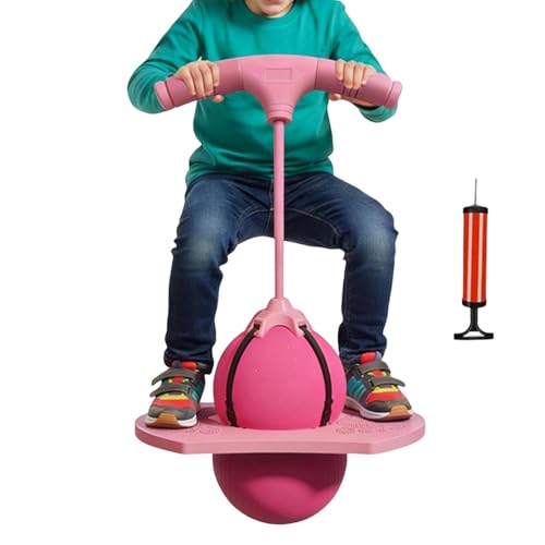 Ballon sauteur pour enfant avec poignée et pompe de gonflage incluse