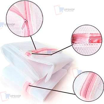 Kit 6 Sacos para Lavar Roupas Delicadas e Íntimas Máquina de Lavar- Pacote Grande 60x50cm - Loja UP