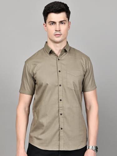 Image of Majestic Man Men's Cotton Slim Fit Shirt