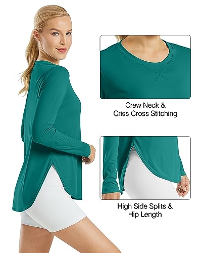 Image of G4Free Lightbreeze Womens UPF 50+ Long Sleeve Workout Tops Quick Dry UV Sun Shirt Running Gym Hiking Yoga Casual Lightweight