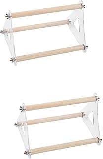ABOOFAN Bird Toys 2pcs Indoor Toys Outside Toys Indoor playset Outdoor playset Bird Perch Parrot Toys Bird Toy Cockatiel Toys Parakeet Toys s Indoor Swing Parrot Ladder Bamboo bite