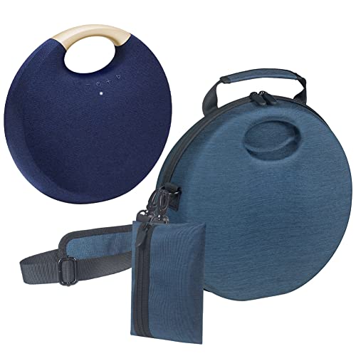AZURAOKEY Travel Case for Harman Kardon Onyx Studio 5/6 Speaker Carrying Handbag, EVA Hard Carrying Case Travel Storage Bag with Hard Charger Bag for HK Onyx Studio 5/6 Wireless Speaker