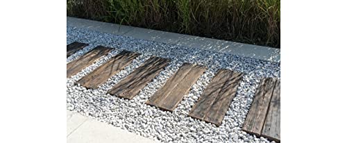 FHONYX Gießform Pflasterform Schablone für Beton 80x40x5,5cm, Gehwegplatte, Bodenbelag Platten, schalungsformen, Nachahmung Holzmaserung, Gartendekoration, DIY, Gehweg, Pflastersteine, Gießen