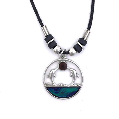 Tapp Collections Mood Pendant Necklace - Dolphin Twins