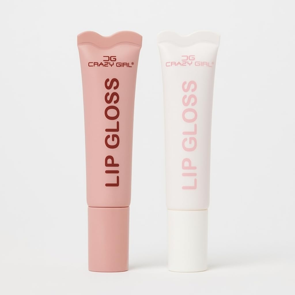 CRAZY GIRL Combo of 2 Fruit Flavoured Tinted Lip Gloss | Natural Lip Gloss with Jojoba Oil, Beeswax & Hyaluronic Acid | Non-Sticky Hydrating Gloss Duo with Soft Silicone Applicator-picture-23