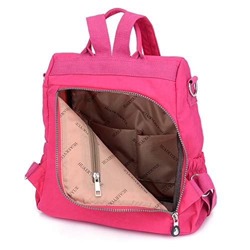 Image of MINTEGRA Women Shoulder Backpack Multi-Pocket Nylon Purse Large Capacity Waterproof Casual Daypack