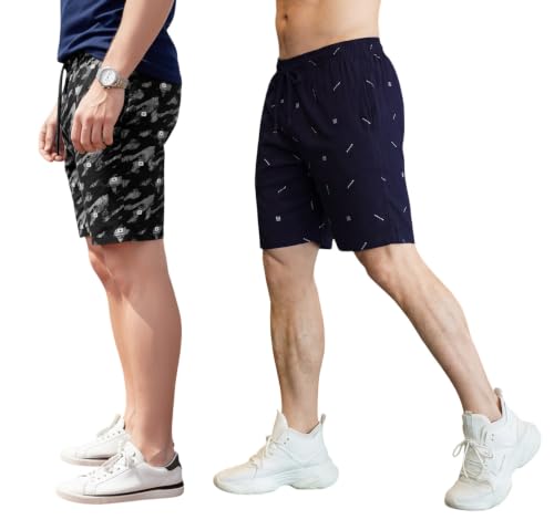Image of FEEL TRACK Men Cotton Regular Fit Shorts