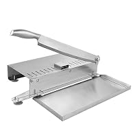 Stainless Steel Bone Meat Cutter, Manual Rib Meat Chopper, Commercial Food Slicer Machine,Adjustable Household Bone Saw Machines, for Fish, Chicken, Beef, Frozen Meat