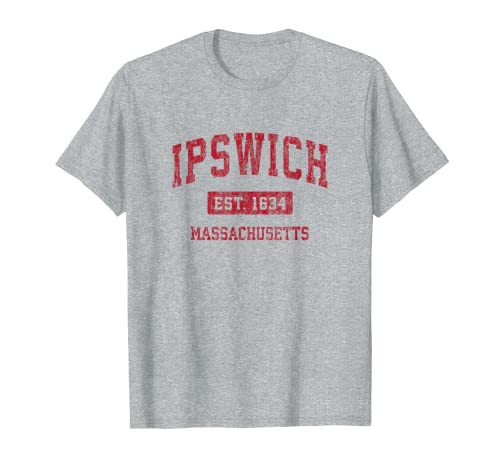 Ipswich Massachusetts MA Vintage Sports Design Rouge T-Shirt