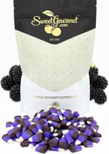 SweetGourmet Blackberry Cobbler Candy Corn, Gluten-Free, Fat-Free, Unique Purple Candy Corn, 1 Pound