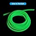 PATIKIL 2mm ID Glow Tube Deep Sea Fishing, 5Pcs 16.4 Ft/5M Soft Silicone Luminous Tube Angling Glow in The Dark Tubing Sleeve Fishing Tool for Fishing Rigs, Green