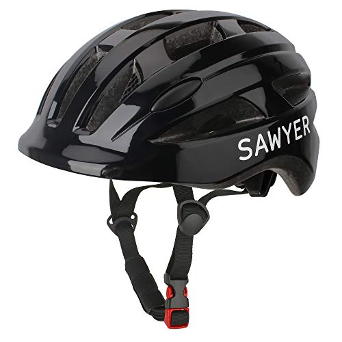 Sawyer Bikes - Verstellbarer Kinderhelm - Kinder 2 bis 10 Jahren (Schwarz)