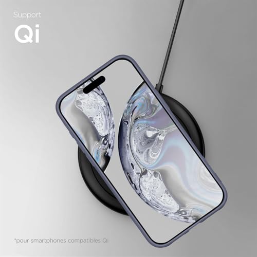 Coque silicone pour iPhone 17 Pro Max design épuré protection surélevée