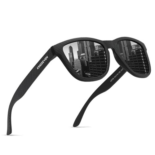 KINGSEVEN Klassische polarisierte Sonnenbrille für Frauen Männer Autofahren Angeln Sonnenbrille UV-Schutz LC759 (Limited gray)
