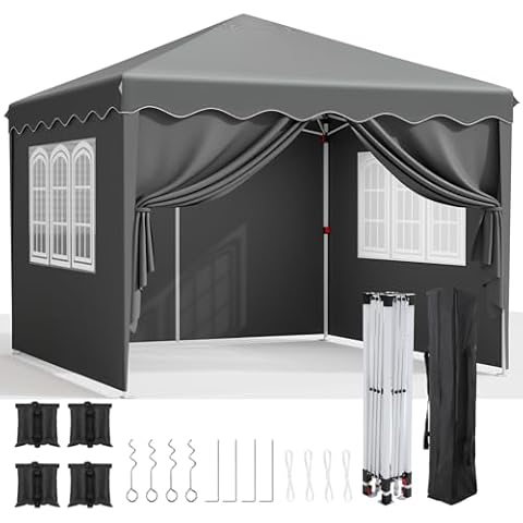LIFERUN 3x3m Waterproof Folding Gazebo Cover