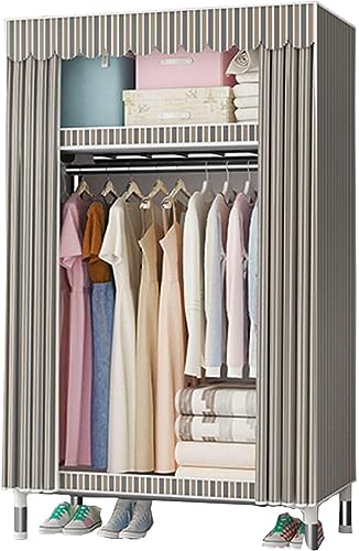 Armario portátil de lona organizador plegable con funda para ropa