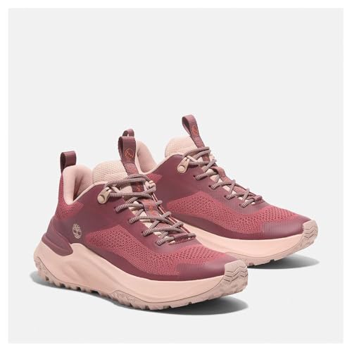 Timberland Timberland Women's Motion Access Low Lace Up Sneaker, Medium Red Knit, 8 Medium