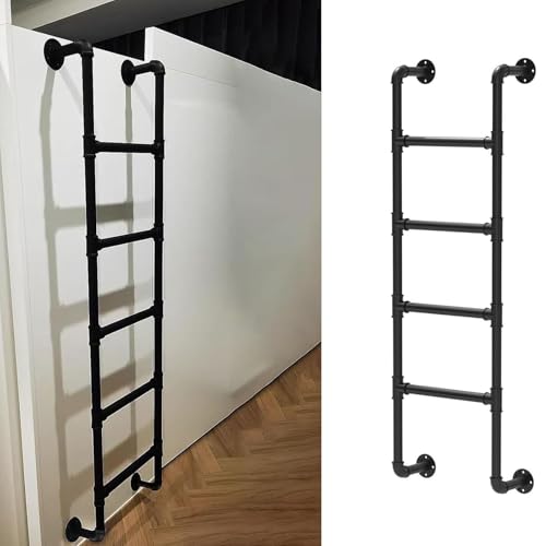 Escalera para litera metálica que soporta 150 kg para fijar de forma segura