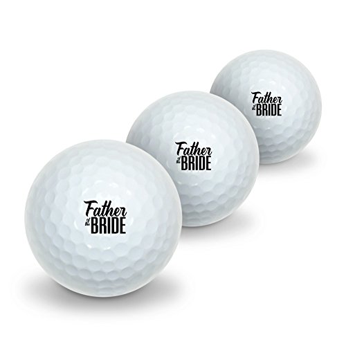 GRAPHICS & MORE Father of The Bride Wedding Novelty Golf Balls 3 Pack