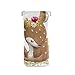 HUSSRITY Eyeglasses Case Cartoon Deer Flowers Sunglasses Pouch Soft PU Leather Squeeze Top Eyeglass Holder Portable Glasses Case For Women Men