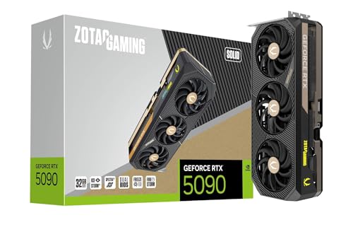 ZOTAC �Q�[�~���O GeForce RTX 5090 Solid DLSS 4 32GB GDDR7 512�r�b�g 28Gbps PCIE 5.0 �Q�[�~���O�O���t�B�b�N�X�J�[�h IceStorm 3.0 Advanced Cooling�ASpectr