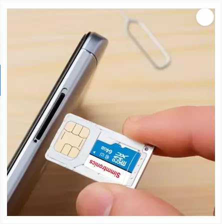 Image of Simmtronics 64GB microSDXC Memory Card, Class 10, 100 MB /s, Speed with High Performance of Data Transfer, for Better Photos & Full HD Video for Smartphone's, Tablet, Digital Camera, 5 Yrs Warranty.