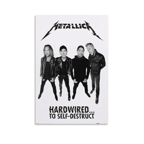 �f��|�X�^�[ METALLICA ���^���J - �i��ŁjHardwired Band�A�[�g�|�X�^�[ �E�H�[���A�[�g �������� �L�����o�X �G�� �x�b�h���[�� �|�X�^�[ ���r���O �ǂ̊G20x30inch(50x75cm)