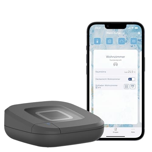 Homematic IP Access Point 2 Smart Home Gateway con aplicación Gratuita y Control de Voz a través de Amazon Alexa, Antracita, 161345A0