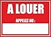 Produktbild Akachafactory Aufkleber Sticker Vinyl Platte Maison zu vermieten Wohnung
