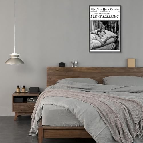 Impression sur toile de journal retro noir et blanc finition premium Beshdomp