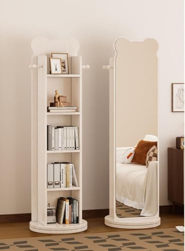 TonainuVovp Sg X^h~[ p 360x] w[ ȃXy[X  ֗ObY Ȃ nK[bN mirror full body stand with storage ׂȋʎdグ lXȃV[ɑΉ 